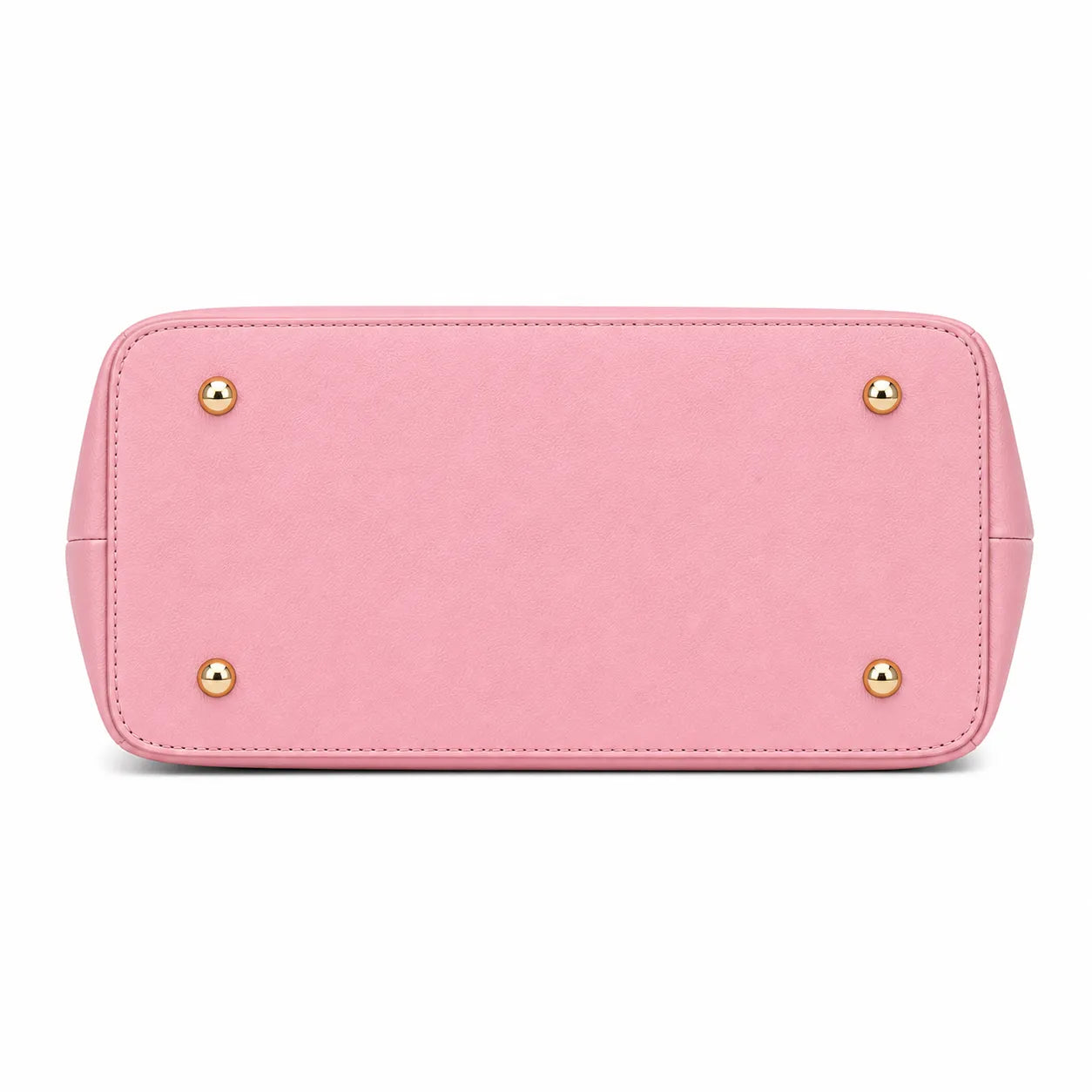 Bagblom Pink Structured Tote Handbag with Dual Handles
